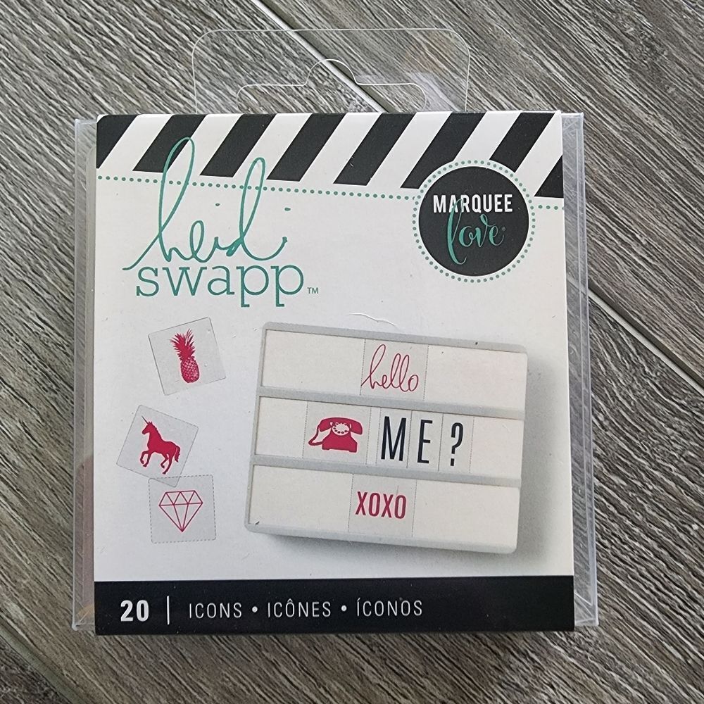 HEIDI SWAPP marquee love lightbox icons